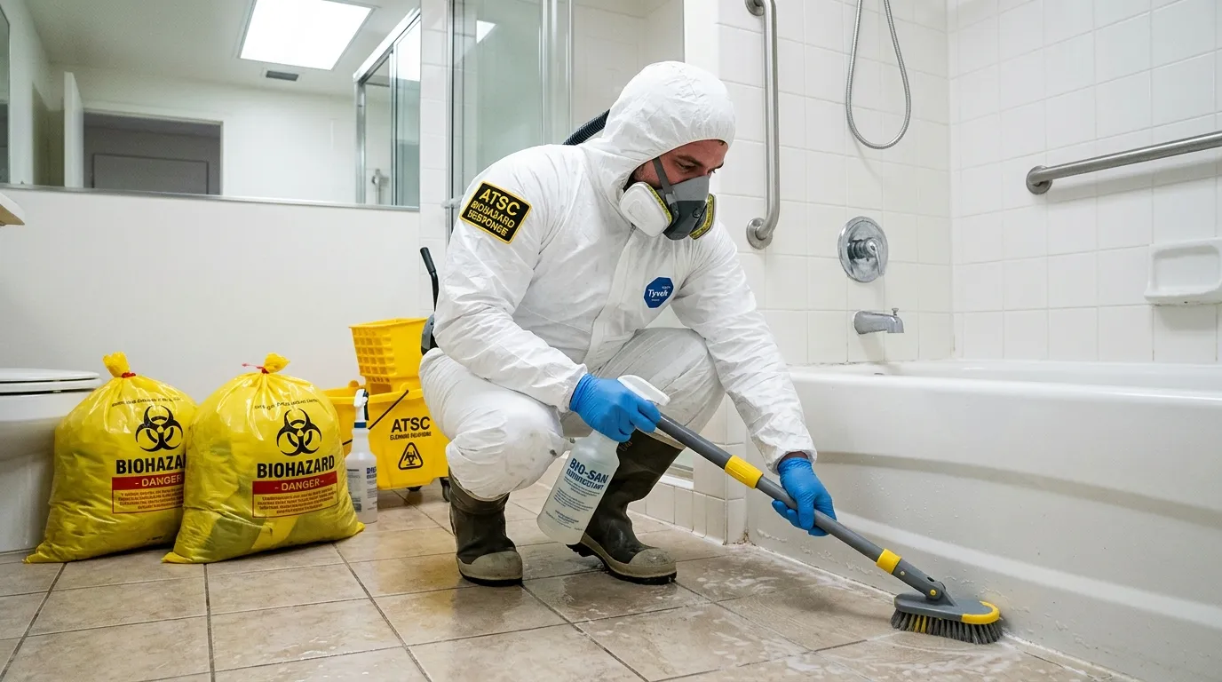 Decontamination equipment deployed for Blood Cleanup in Benbrook